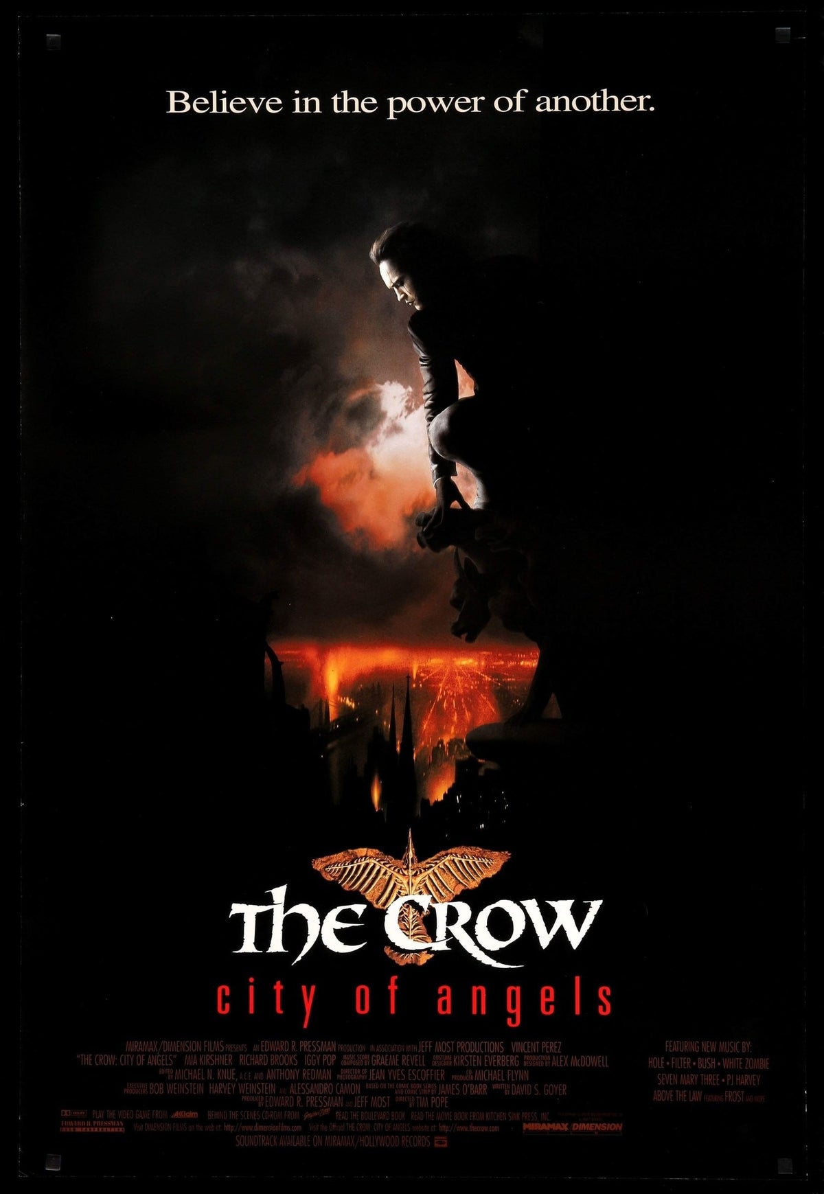 Crow: City of Angels (1996) original movie poster for sale at Original Film Art