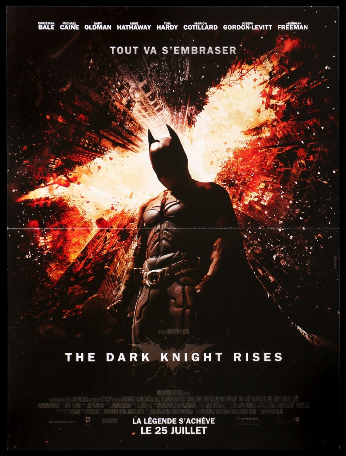 Dark Knight Rises (2012) Original French Petite Movie Poster