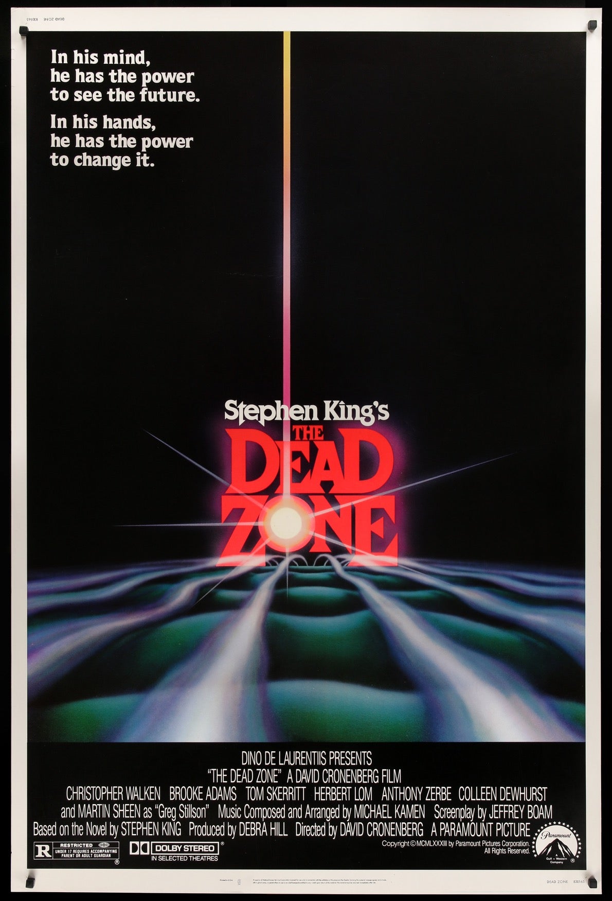 Dead Zone (1983) original movie poster for sale at Original Film Art - Vintage Movie Posters