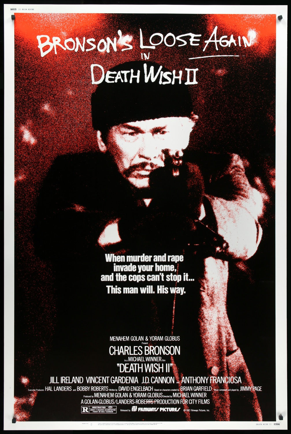 Death Wish II (1982) Original Forty by Sixty Movie Poster
