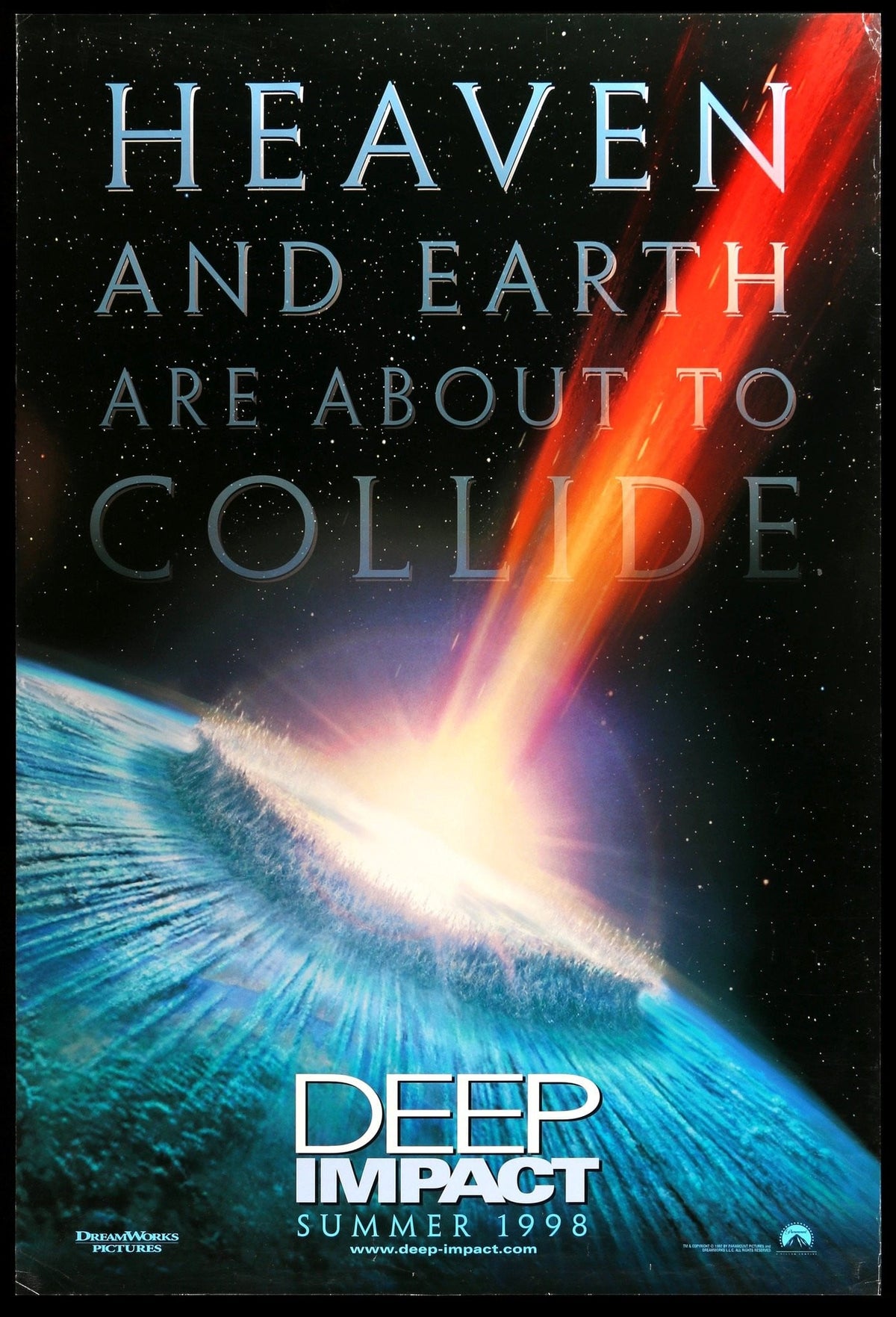 Deep Impact (1998) original movie poster for sale at Original Film Art - Vintage Movie Posters