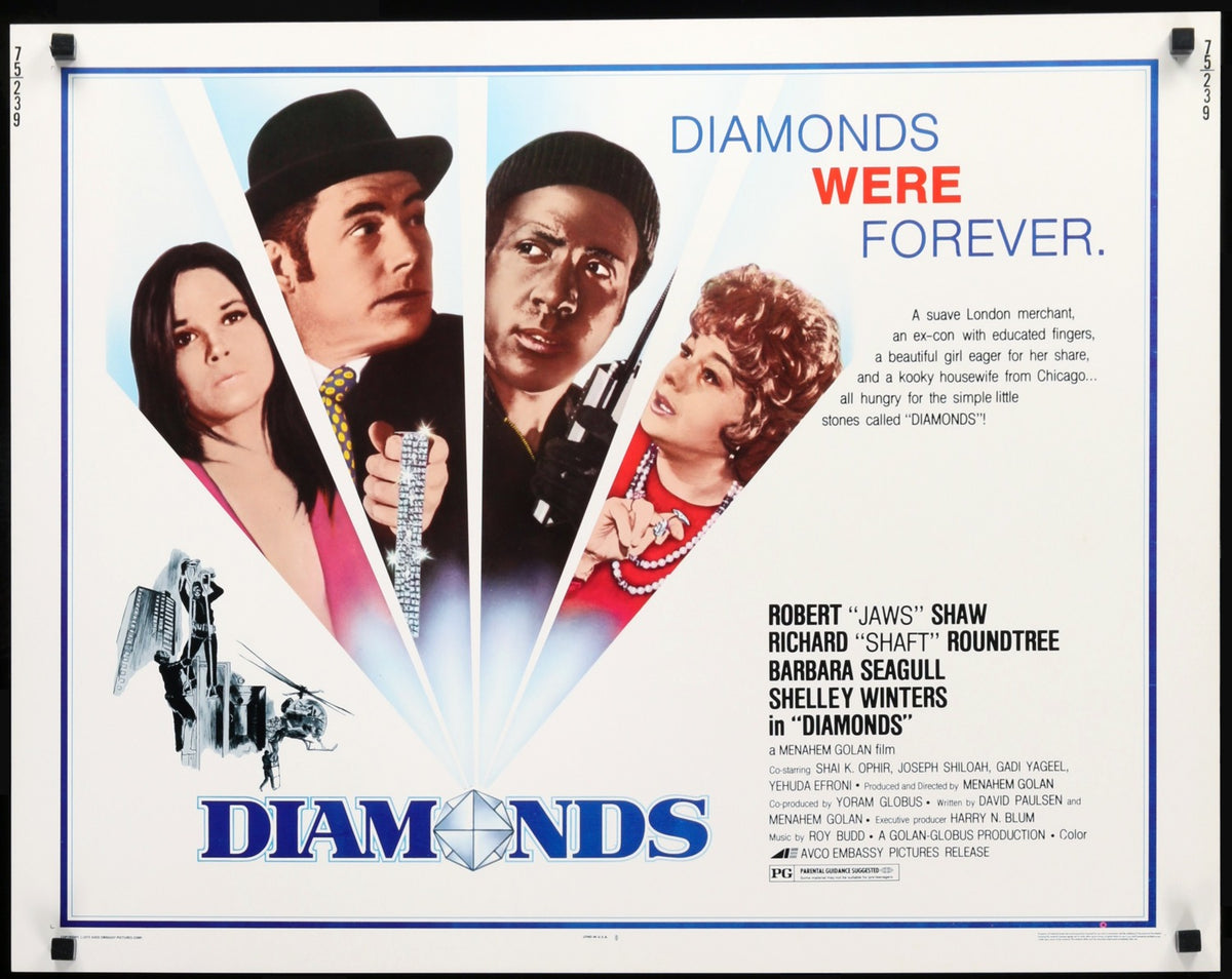 Diamonds (1975) original movie poster for sale at Original Film Art - Vintage Movie Posters