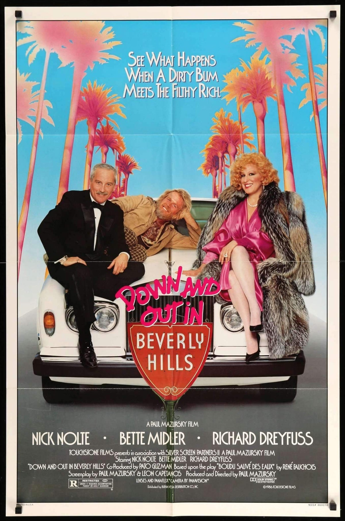 Down and Out in Beverly Hills (1986) original movie poster for sale at Original Film Art