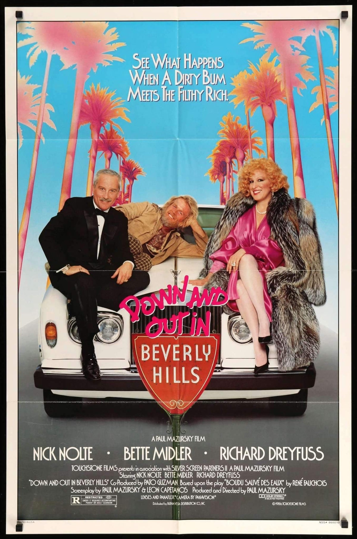 Down and Out in Beverly Hills (1986) original movie poster for sale at Original Film Art - Vintage Movie Posters