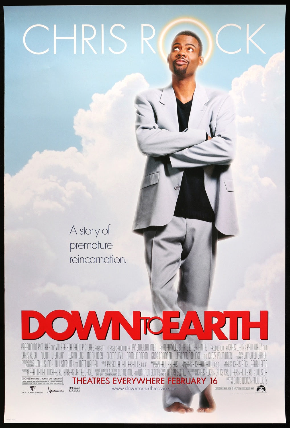 Down to Earth (2001) original movie poster for sale at Original Film Art - Vintage Movie Posters