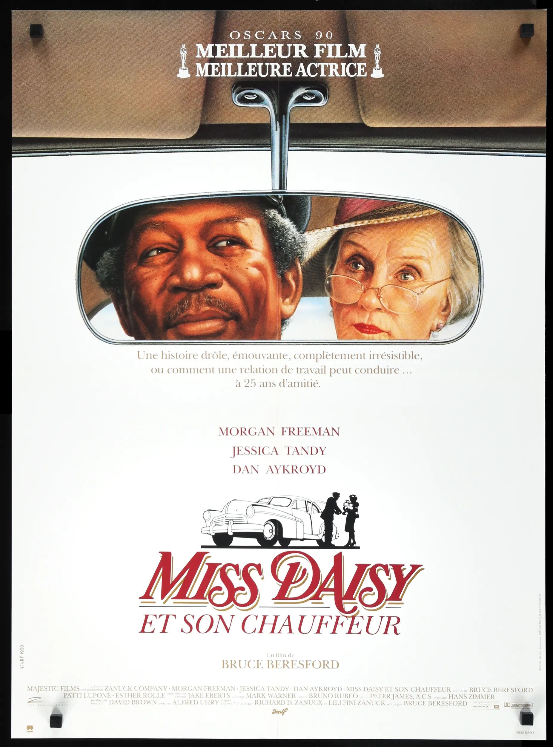 Driving Miss Daisy (1989) Original French Movie Poster - Original
