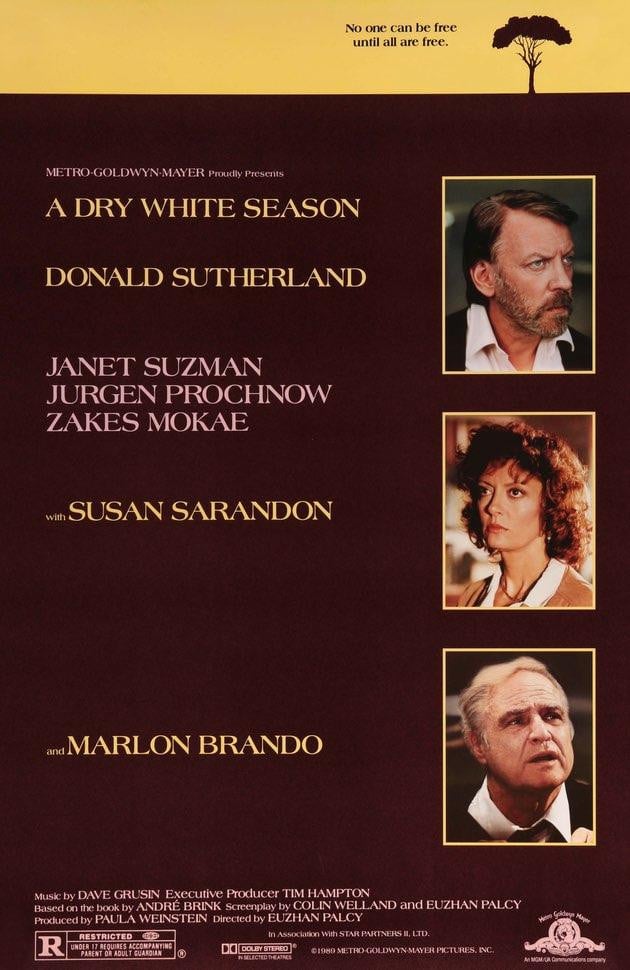 Dry White Season (1989) original movie poster for sale at Original Film Art