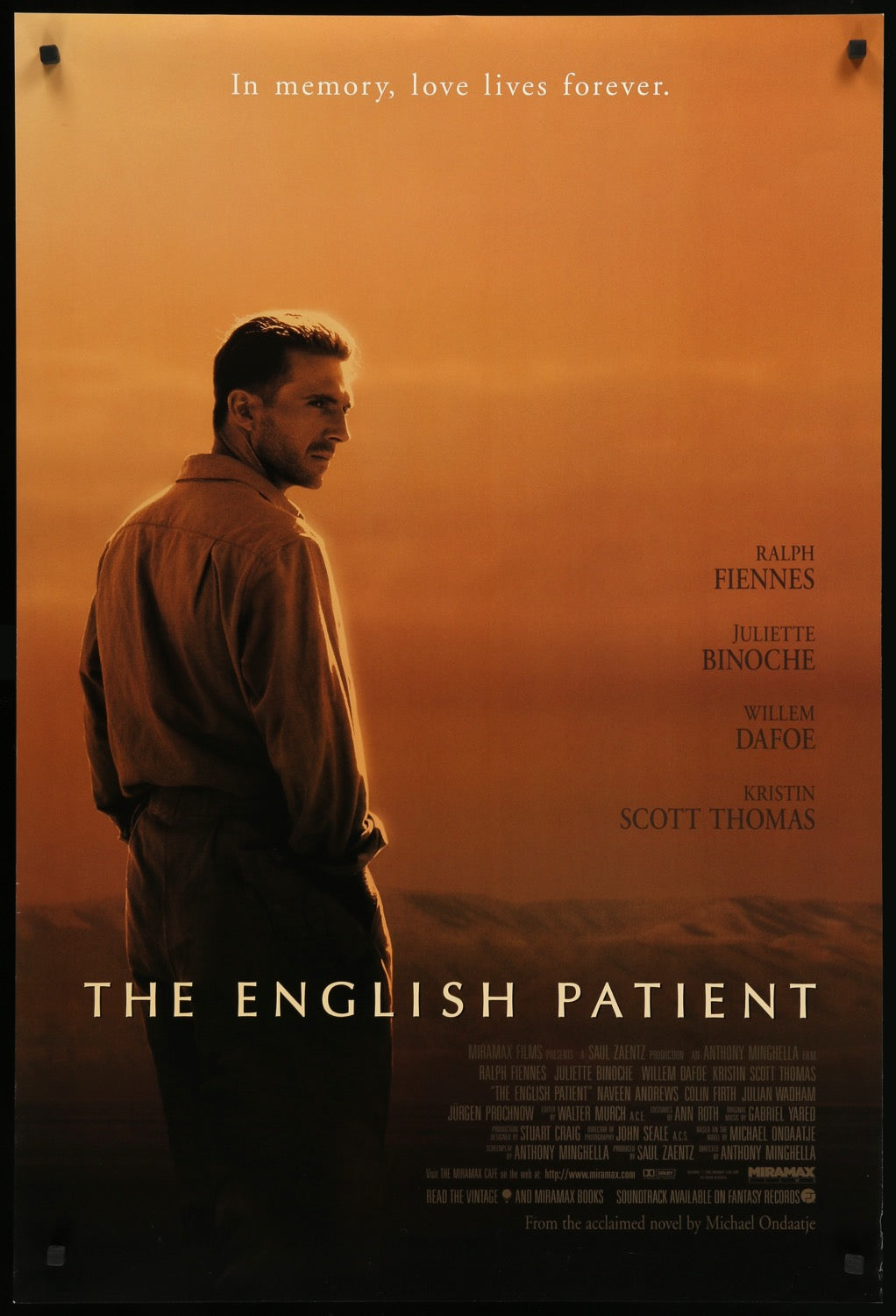 English Patient (1996) original movie poster for sale at Original Film Art