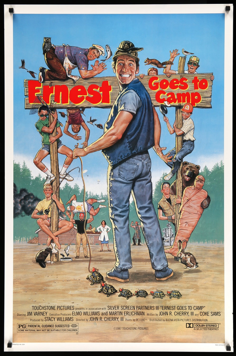 Ernest Goes to Camp (1987) original movie poster for sale at Original Film Art - Vintage Movie Posters