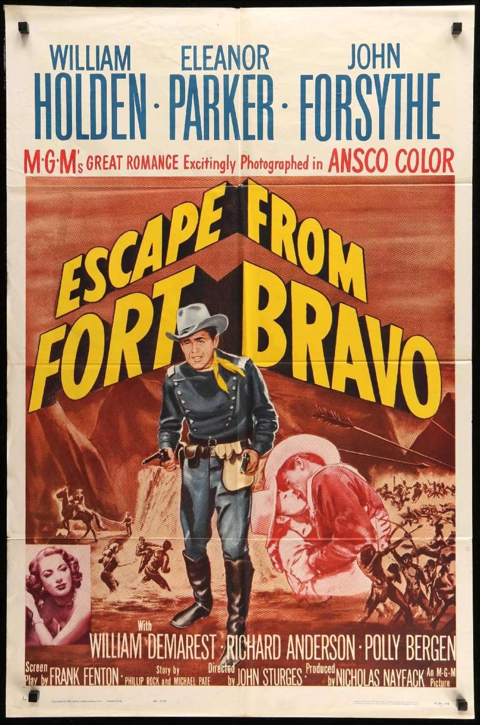 Escape from Fort Bravo (1953) original movie poster for sale at Original Film Art - Vintage Movie Posters