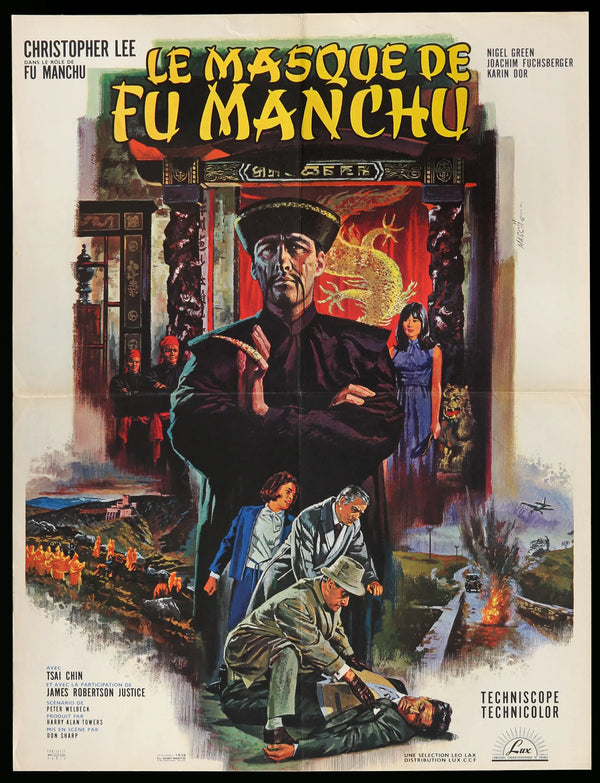 The Face of Fu Manchu (1965) Original French Moyenne Movie Poster