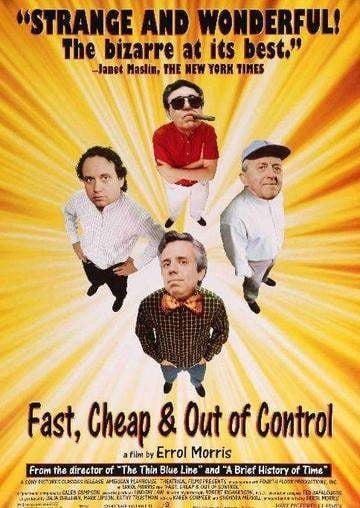 Fast, Cheap and Out of Control (1997) original movie poster for sale at Original Film Art - Vintage Movie Posters