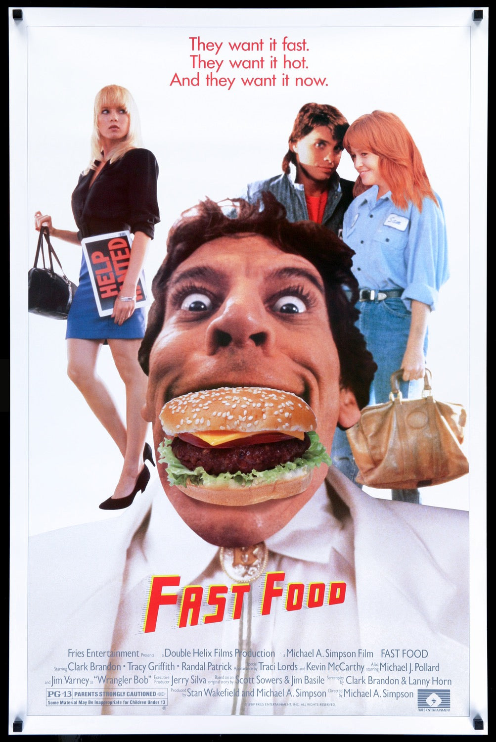 Fast Food (1989) Original One-Sheet Movie Poster - Original Film