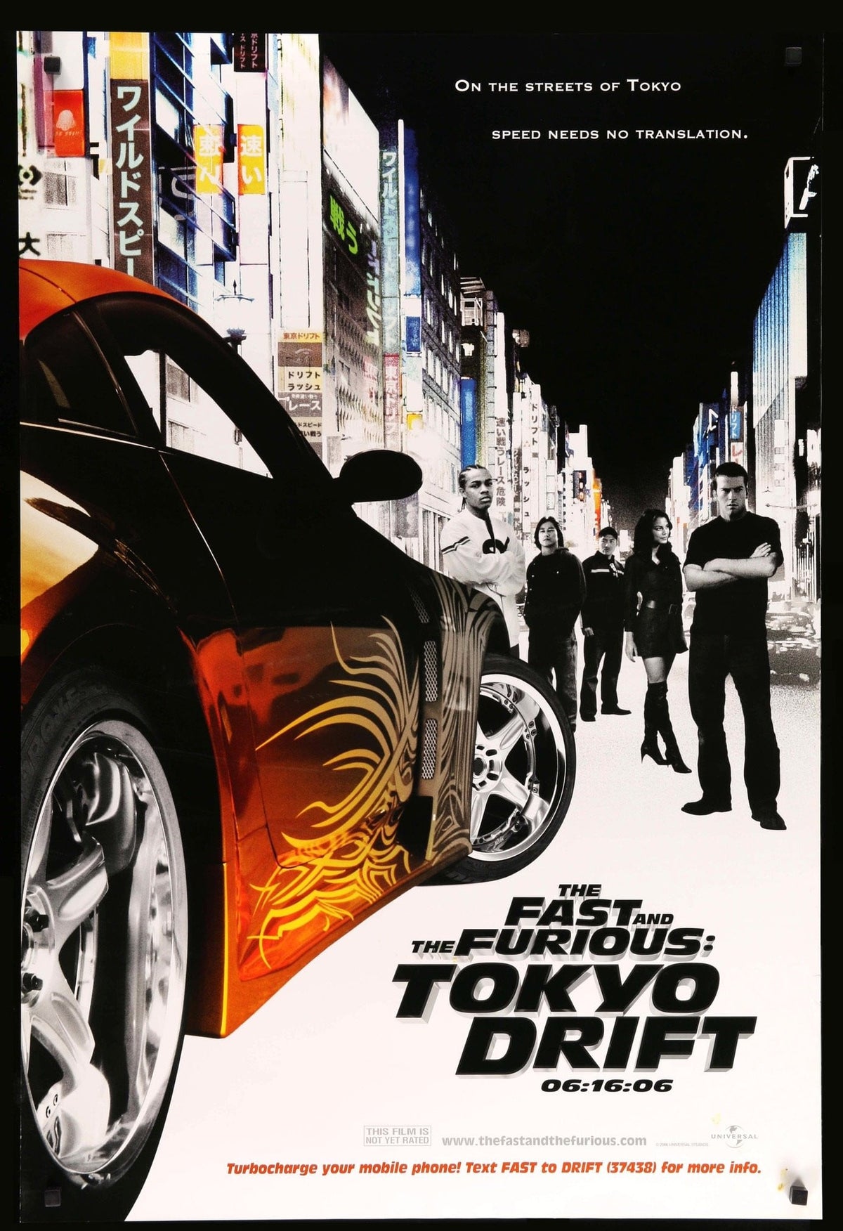 Fast &amp; the Furious: Tokyo Drift (2006) original movie poster for sale at Original Film Art
