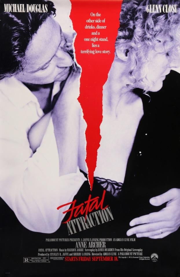 Fatal Attraction (1987) original movie poster for sale at Original Film Art - Vintage Movie Posters