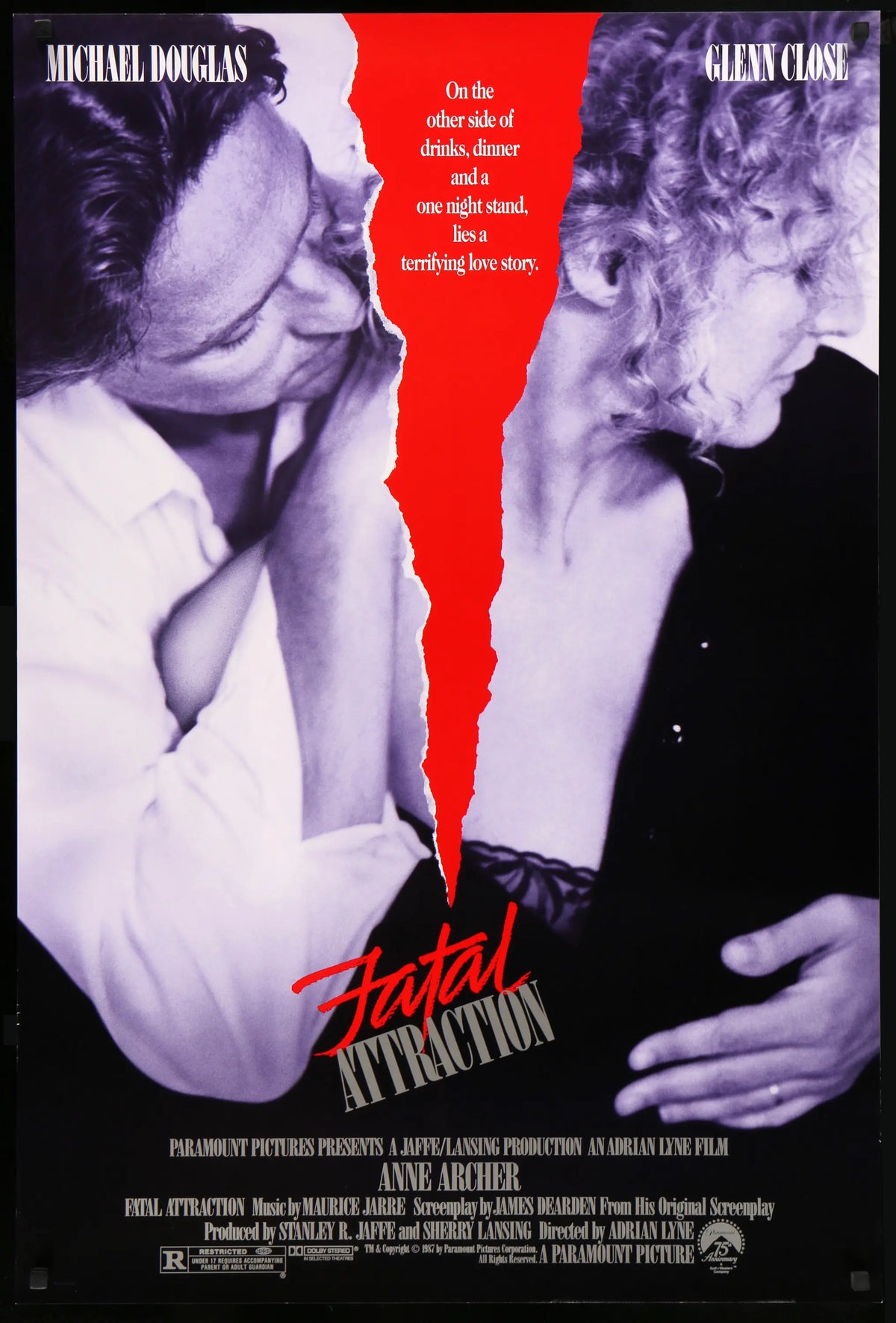 Fatal Attraction (1987) original movie poster for sale at Original Film Art