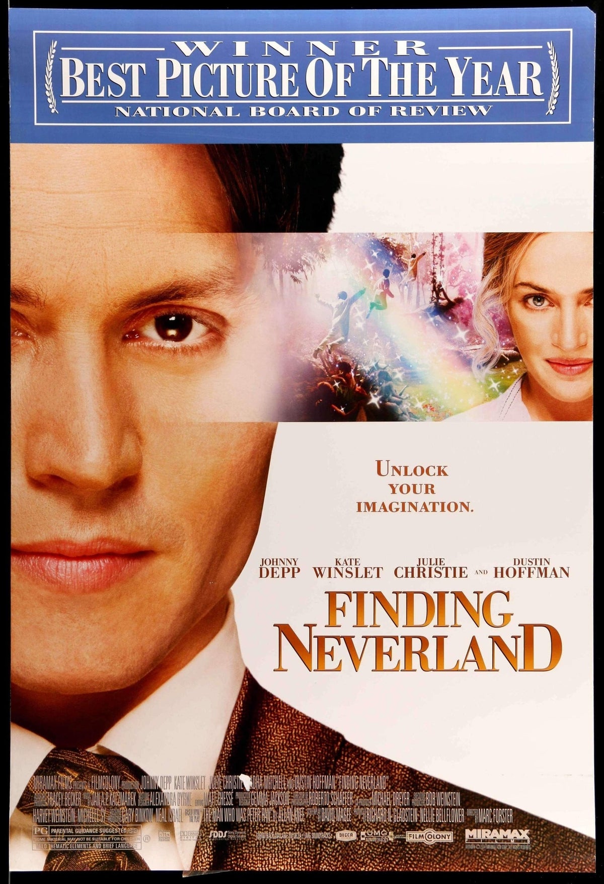 Finding Neverland (2004) original movie poster for sale at Original Film Art