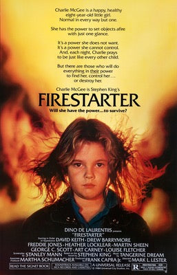 Firestarter (1984) original movie poster for sale at Original Film Art