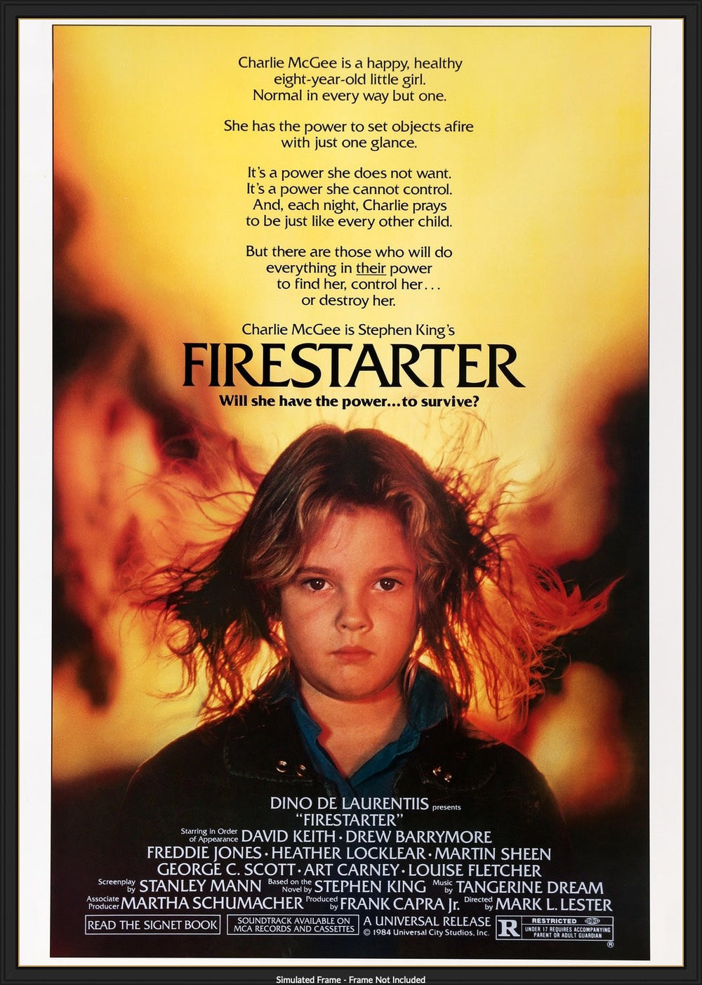 Firestarter (1984) Original Thirty by Forty Movie Poster Original