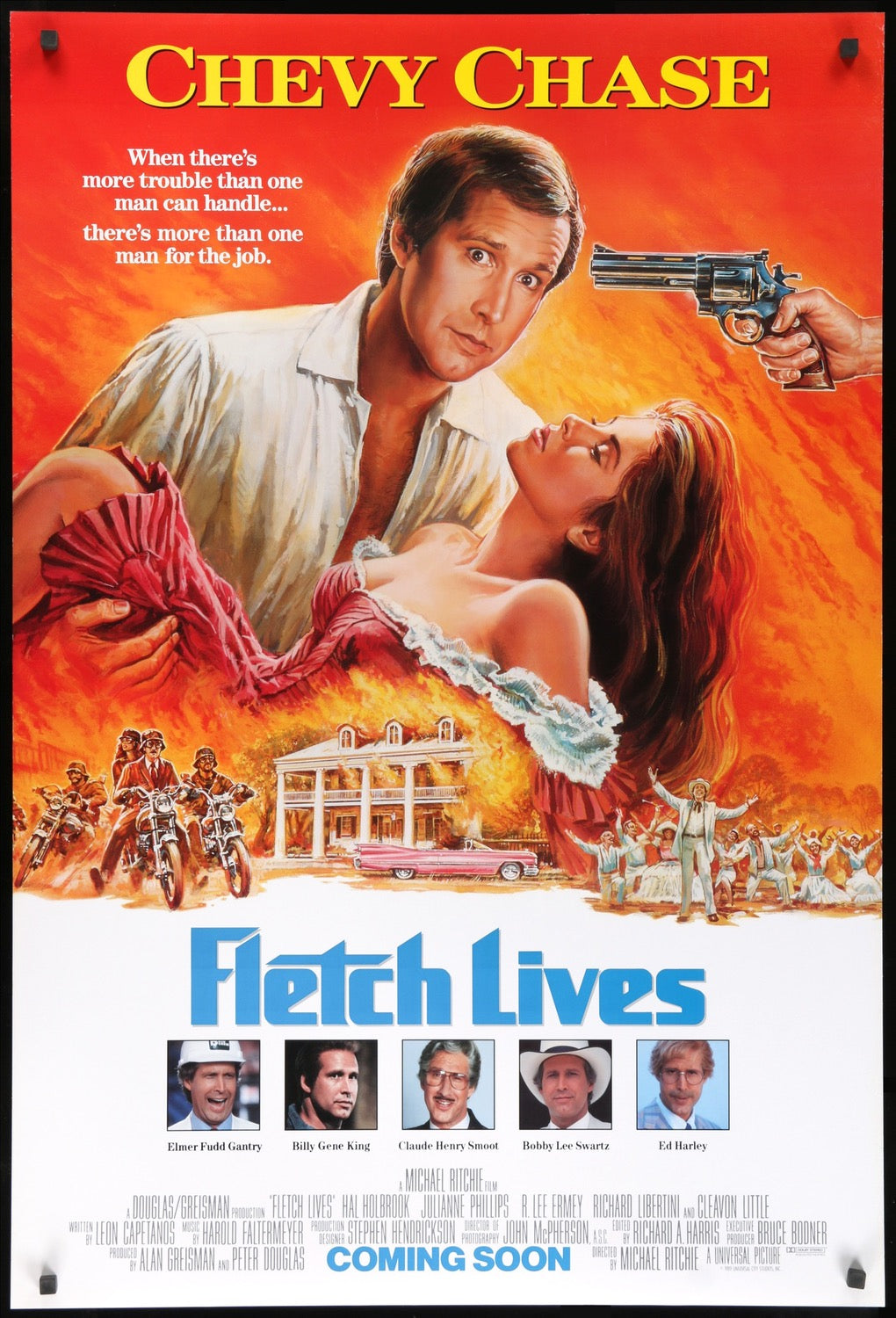 Fletch Lives (1989) Original One Sheet Movie Poster - Original Film Art -  Vintage Movie Posters