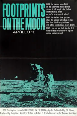 Footprints on the Moon: Apollo 11 (1969) original movie poster for sale at Original Film Art - Vintage Movie Posters