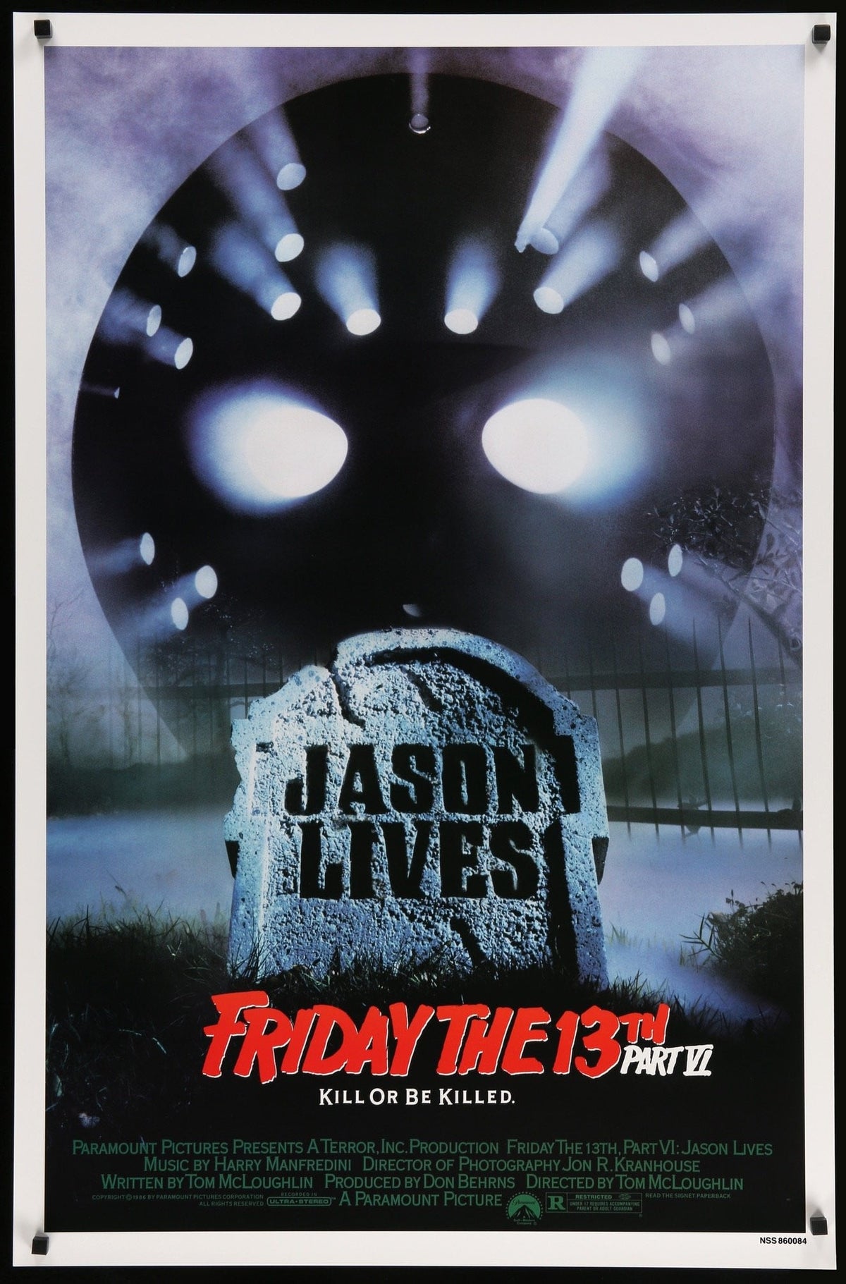 Friday the 13th Part VI: Jason Lives (1986) original movie poster for sale at Original Film Art - Vintage Movie Posters