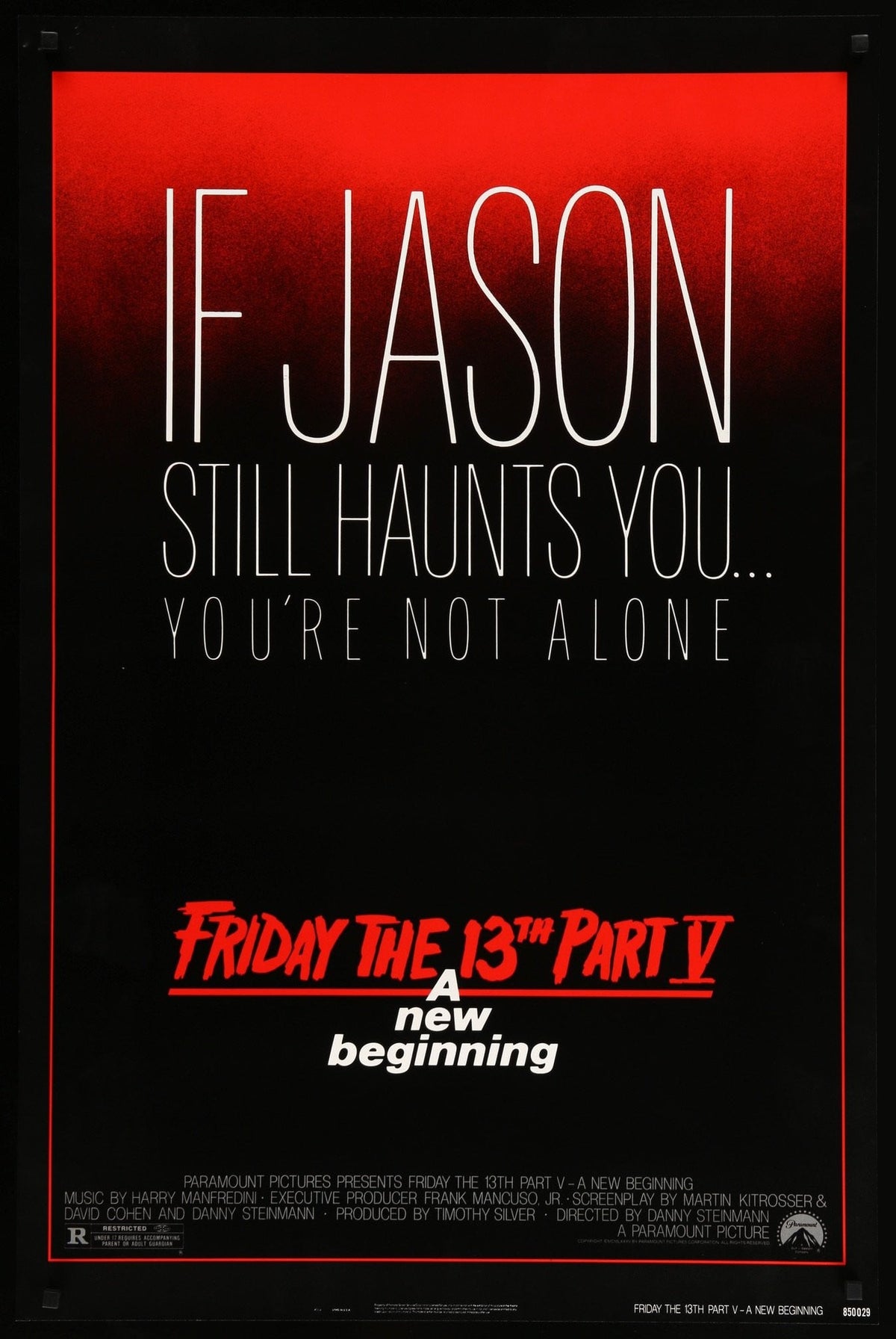 Friday the 13th Part V: A New Beginning (1985) original movie poster for sale at Original Film Art - Vintage Movie Posters
