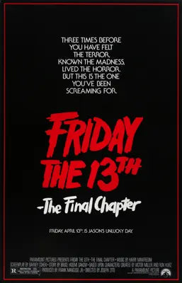 Friday the 13th: The Final Chapter (1984) original movie poster for sale at Original Film Art - Vintage Movie Posters