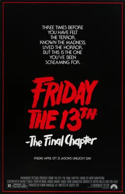 Friday the 13th: The Final Chapter (1984) original movie poster for sale at Original Film Art
