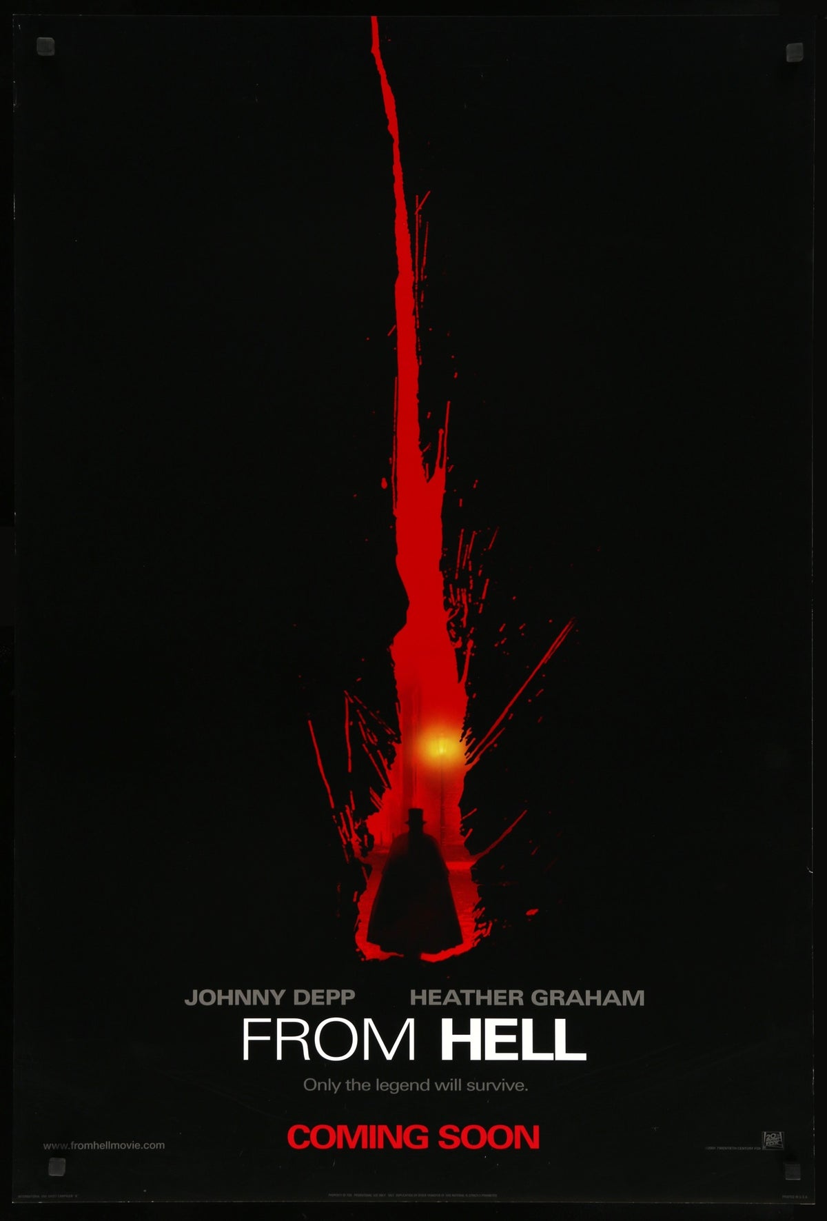 From Hell (2001) original movie poster for sale at Original Film Art - Vintage Movie Posters