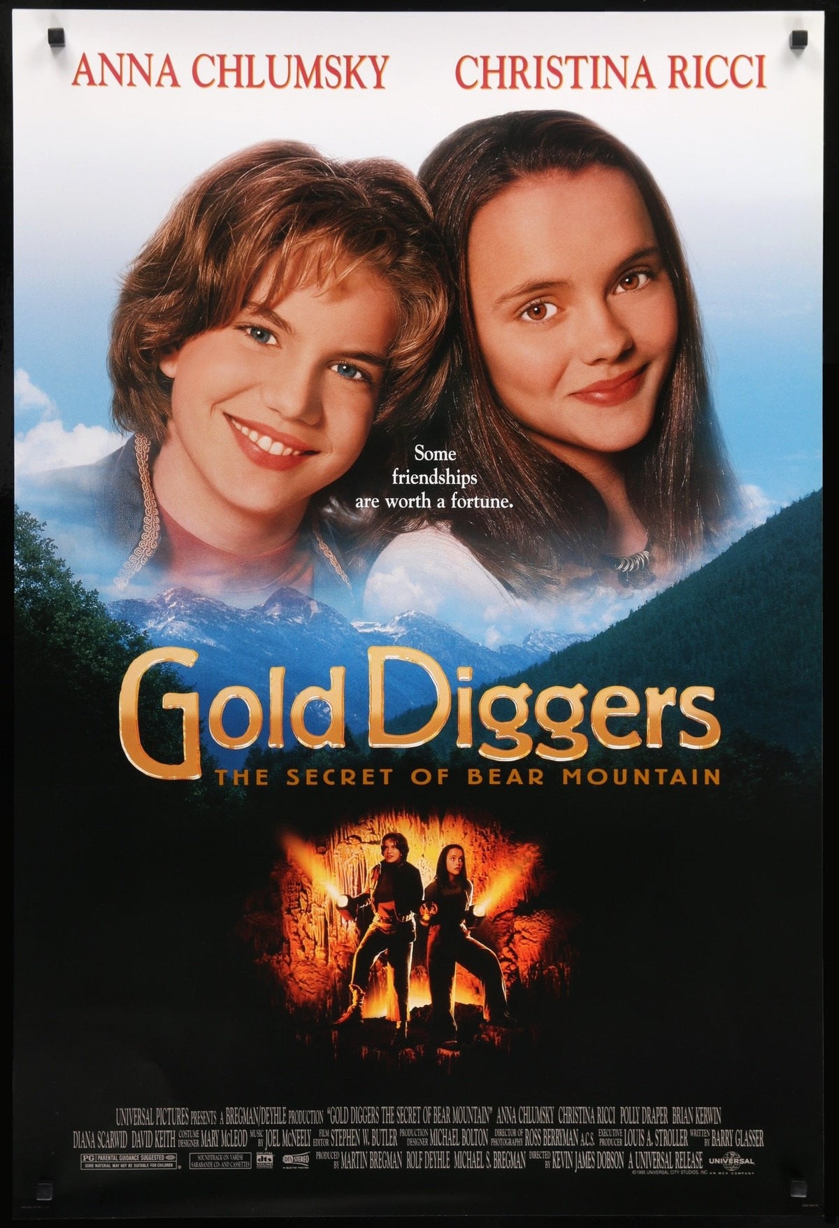 Gold Diggers: The Secret of Bear Mountain (1995) original movie poster for sale at Original Film Art - Vintage Movie Posters