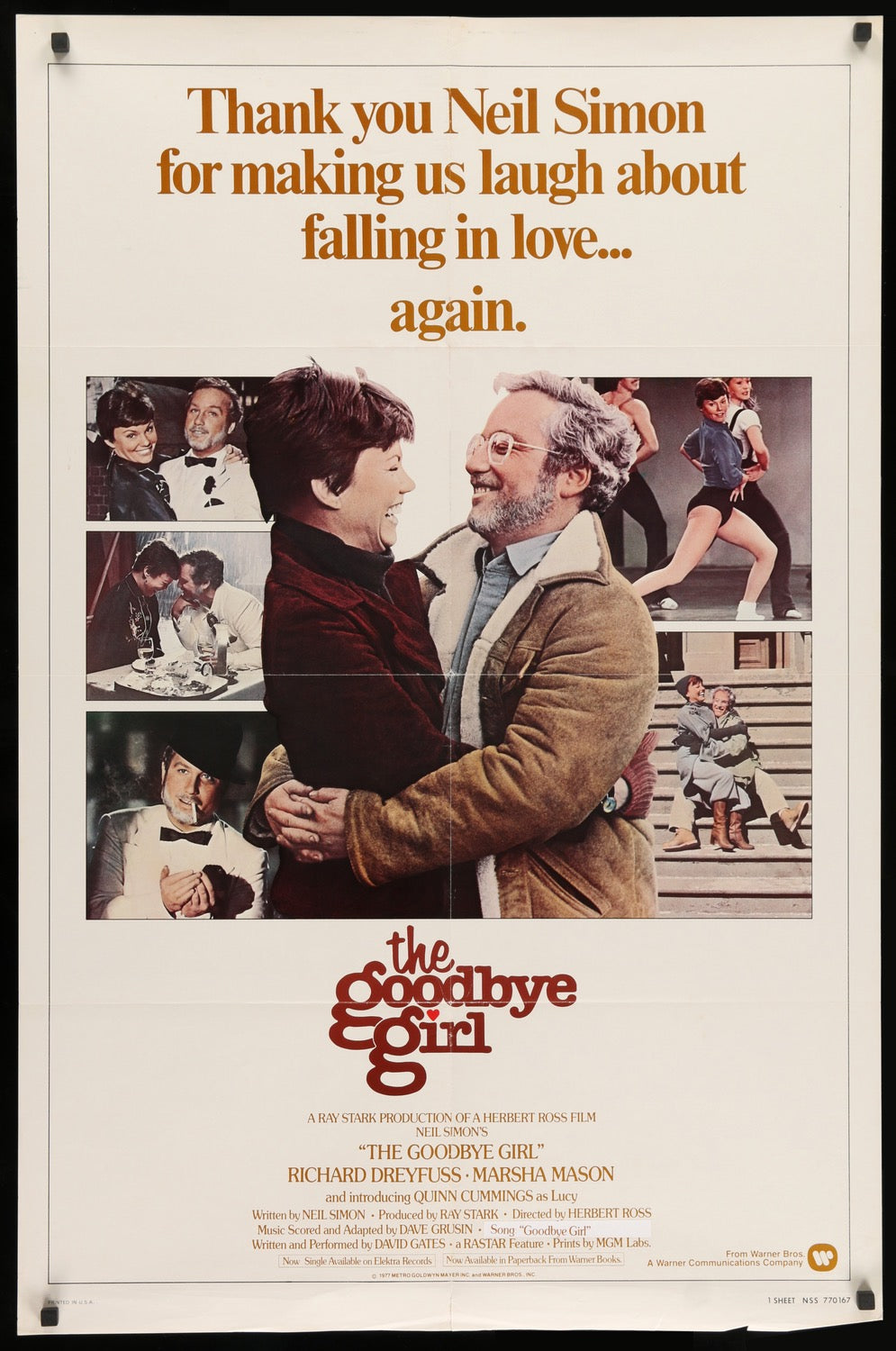 Goodbye Girl (1977) original movie poster for sale at Original Film Art - Vintage Movie Posters