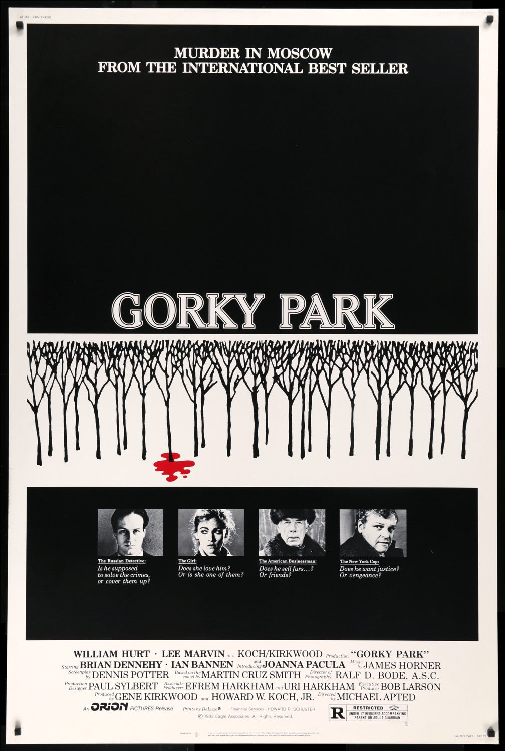 Gorky Park (1983) original movie poster for sale at Original Film Art - Vintage Movie Posters