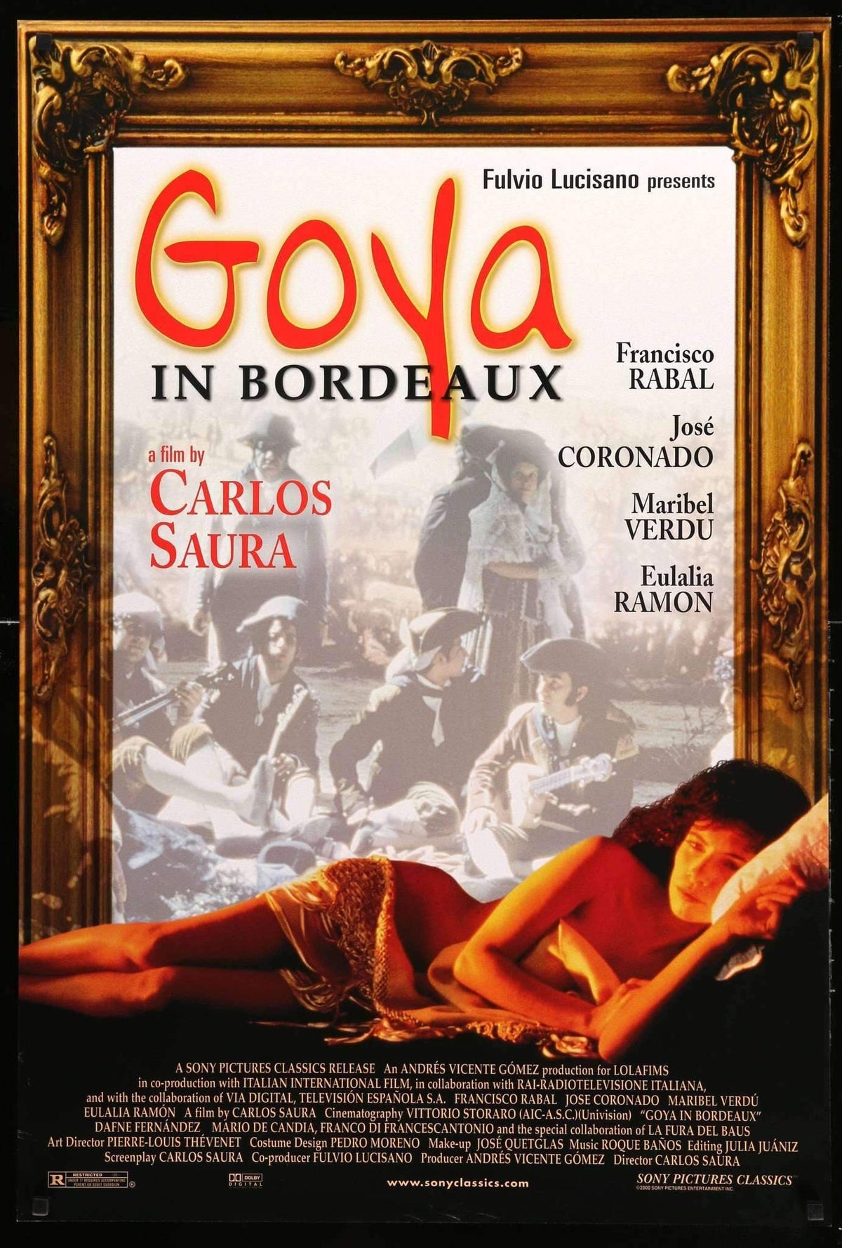 Goya In Bordeaux (1999) original movie poster for sale at Original Film Art - Vintage Movie Posters