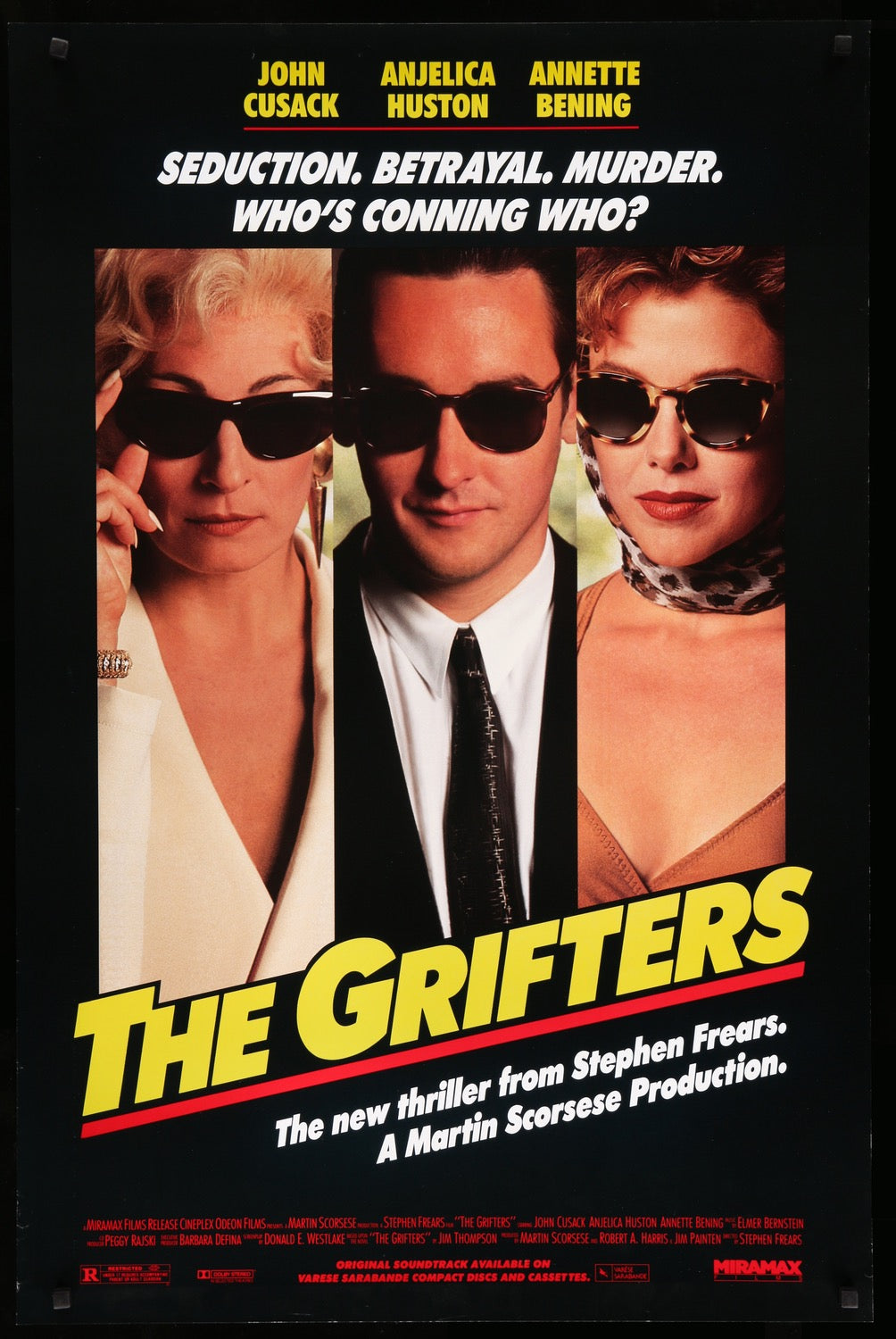 Grifters (1990) original movie poster for sale at Original Film Art