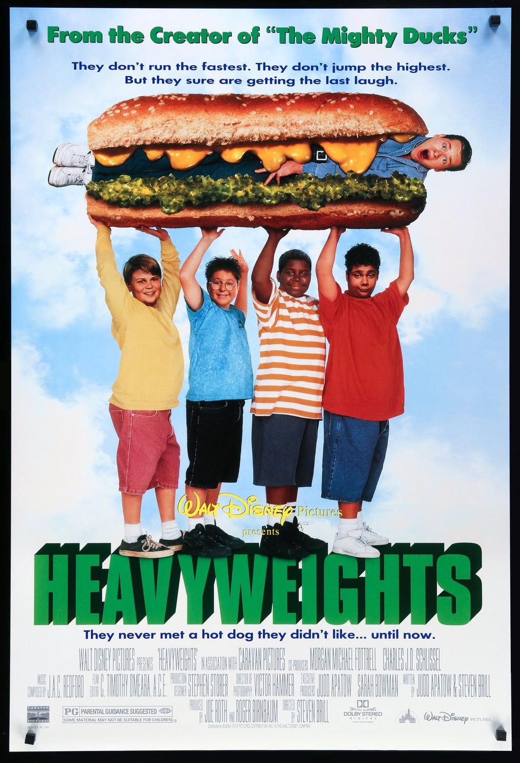 Heavyweights (1995) original movie poster for sale at Original Film Art - Vintage Movie Posters