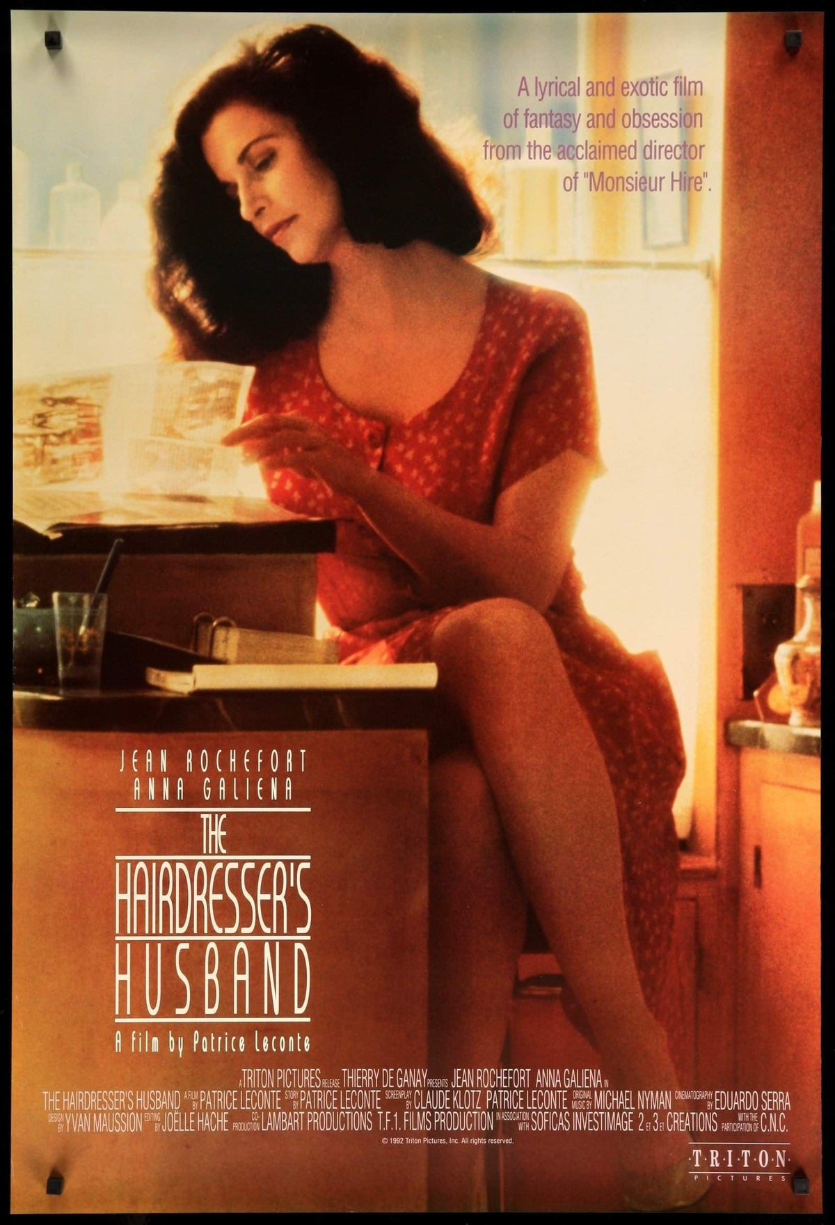 Hairdresser&#39;s Husband (1990) original movie poster for sale at Original Film Art - Vintage Movie Posters