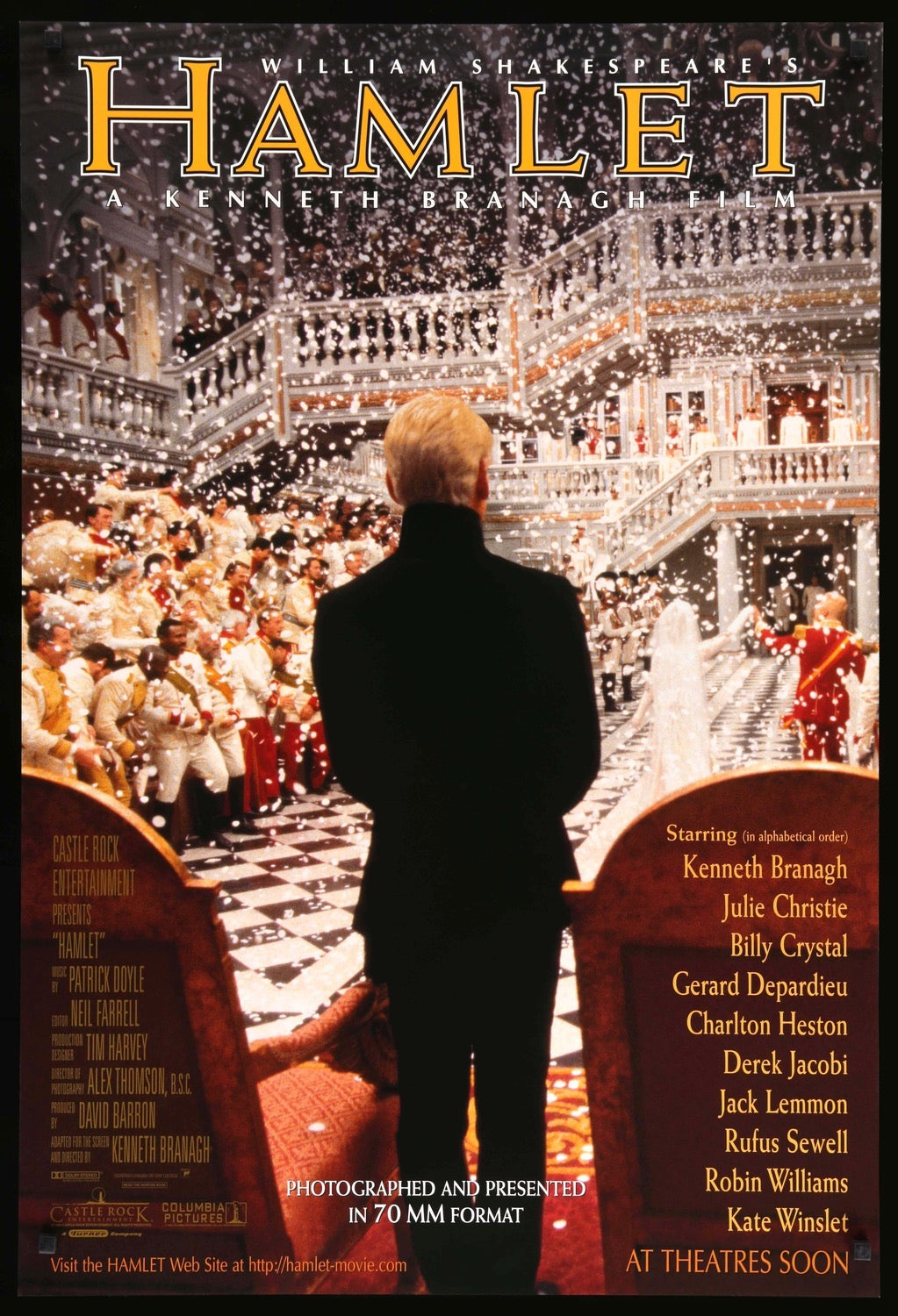 Hamlet (1996) Original One-Sheet Movie Poster - Original Film Art - Vintage  Movie Posters, image size:1023x1500