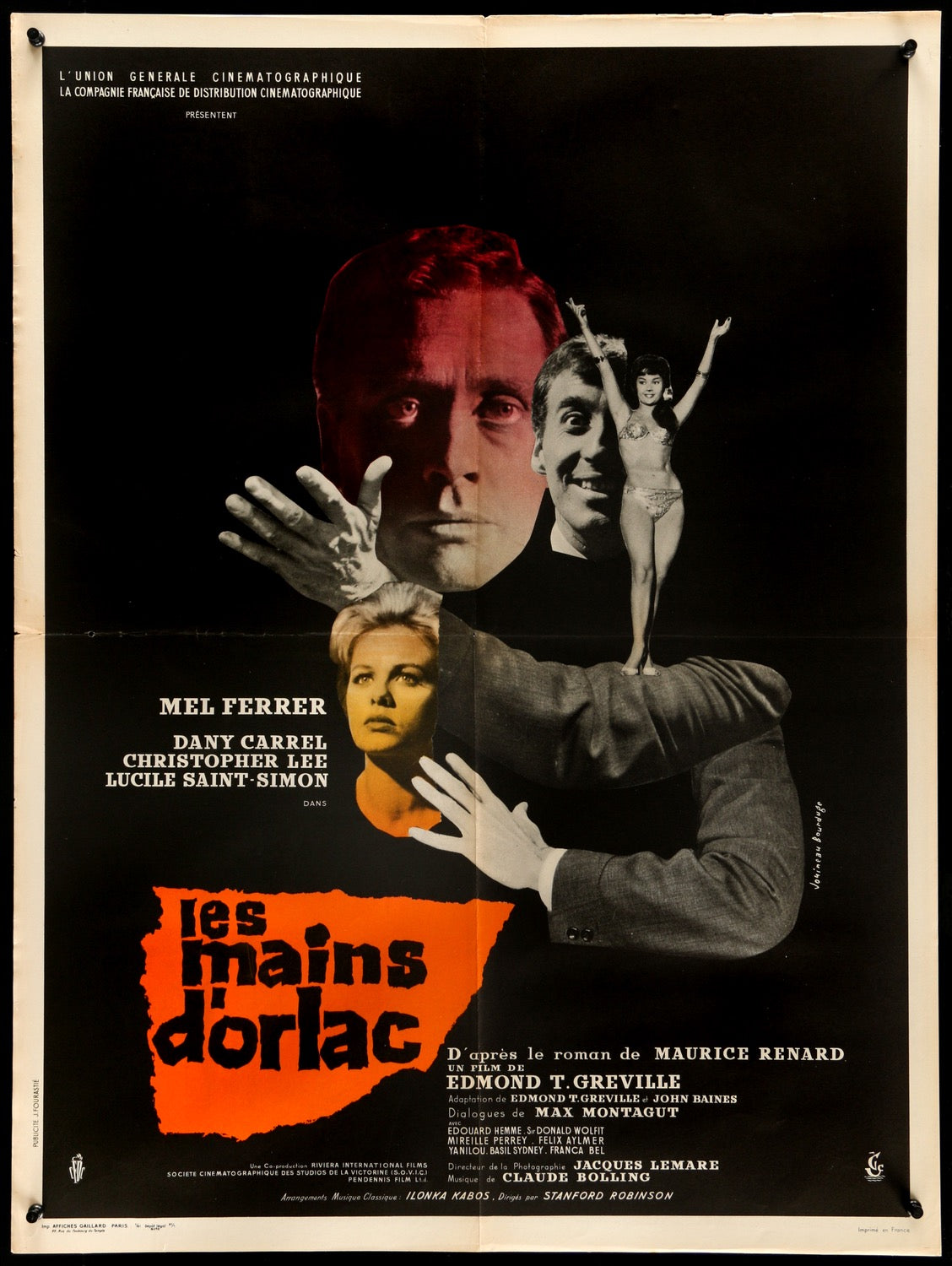 Hands of Orlac (1960) original movie poster for sale at Original Film Art