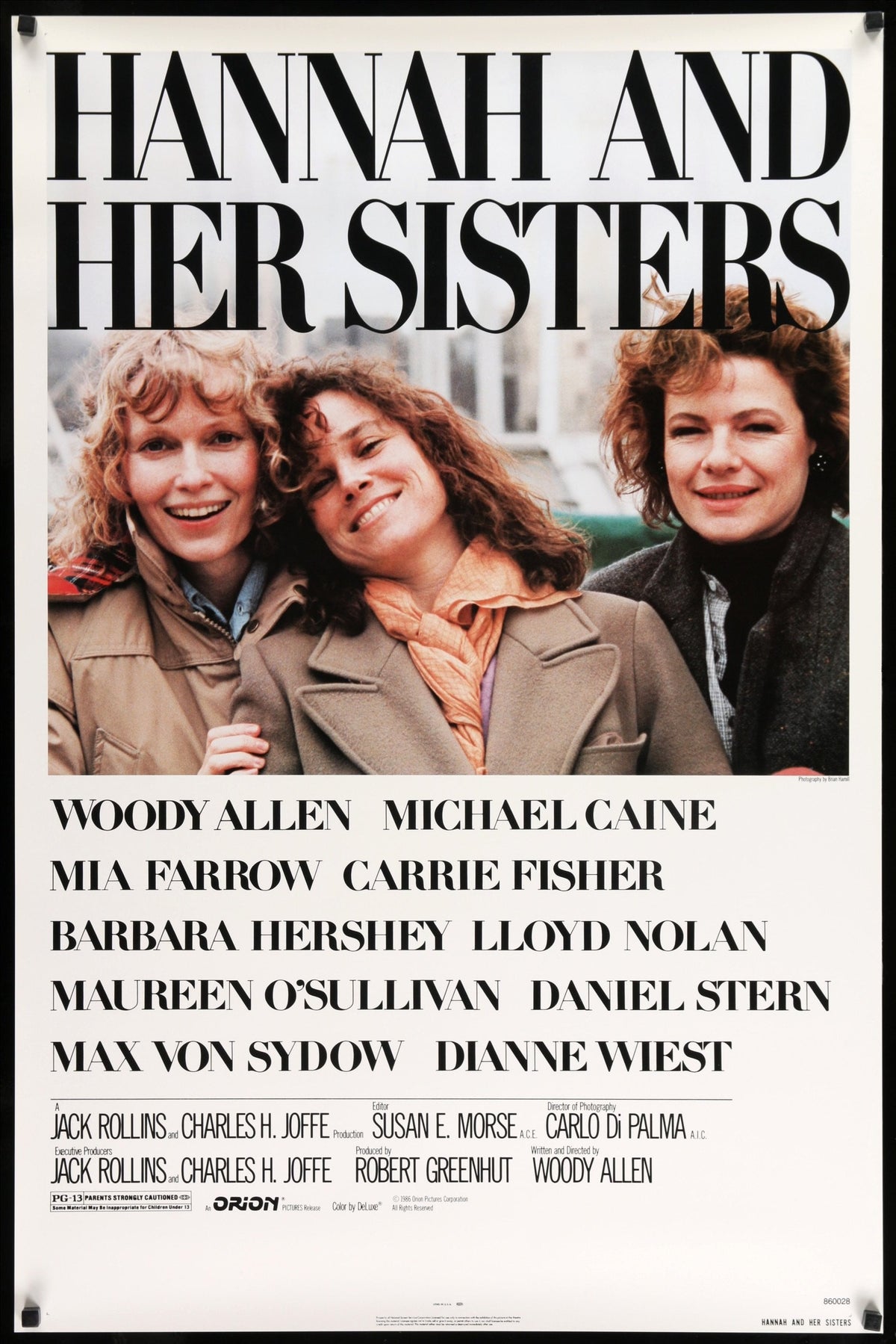 Hannah and Her Sisters (1986) original movie poster for sale at Original Film Art - Vintage Movie Posters