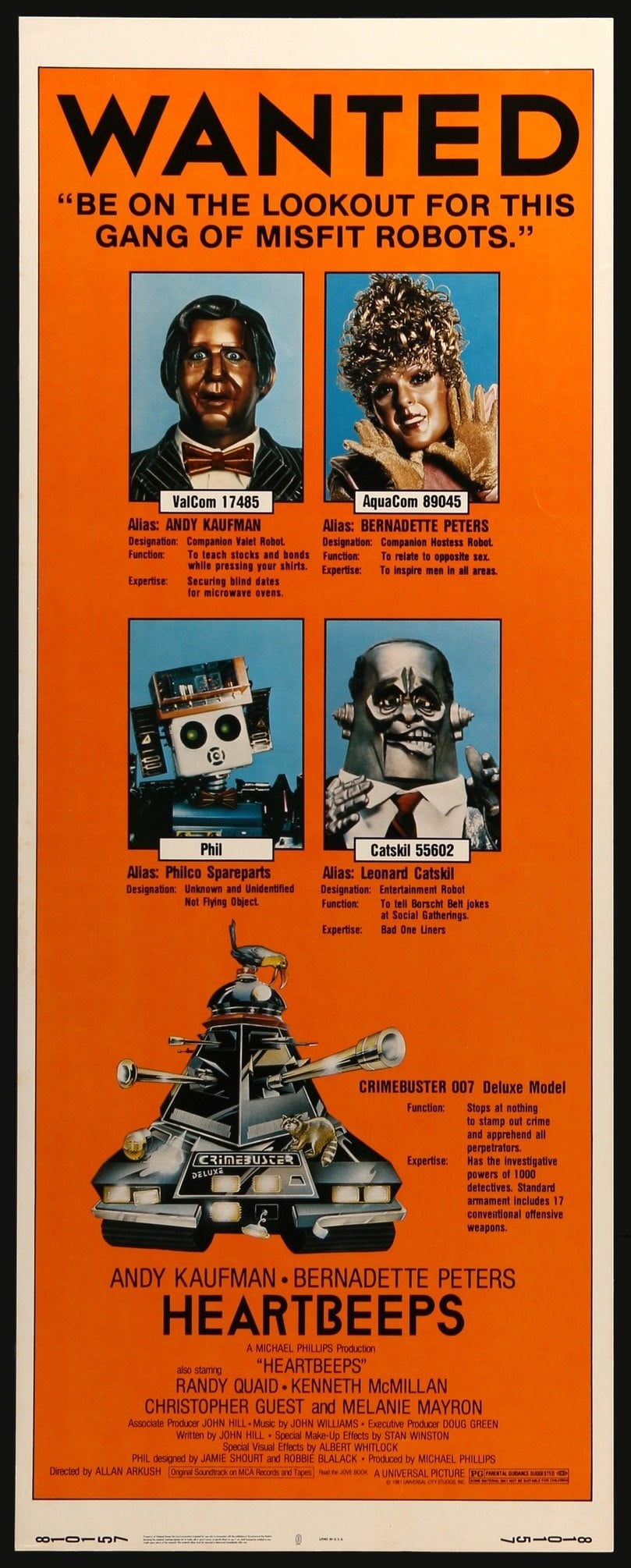 Heartbeeps (1981) original movie poster for sale at Original Film Art