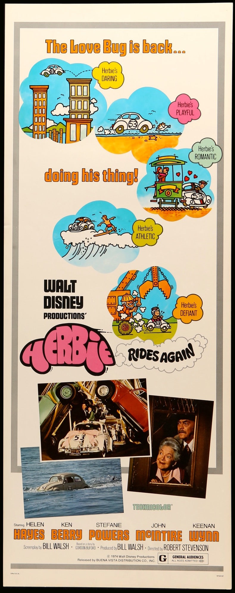 Herbie Rides Again (1974) original movie poster for sale at Original Film Art - Vintage Movie Posters