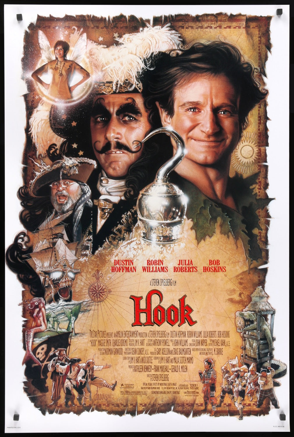 Hook (1991) original movie poster for sale at Original Film Art - Vintage Movie Posters