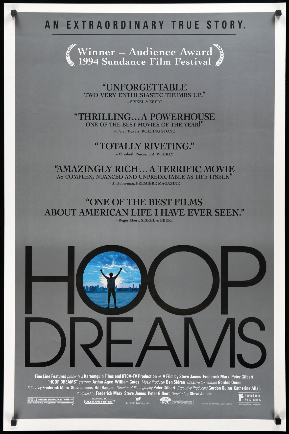 Hoop Dreams (1994) original movie poster for sale at Original Film Art