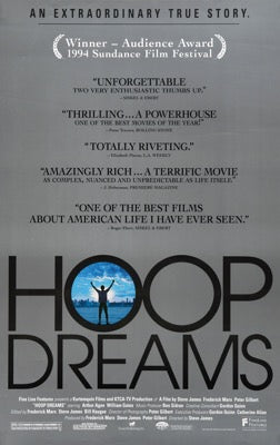 Hoop Dreams (1994) original movie poster for sale at Original Film Art - Vintage Movie Posters