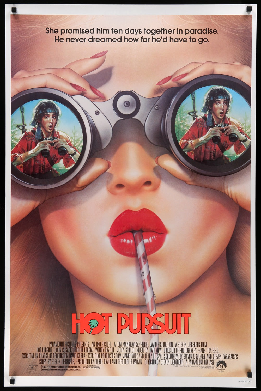 Hot Pursuit (1987) original movie poster for sale at Original Film Art