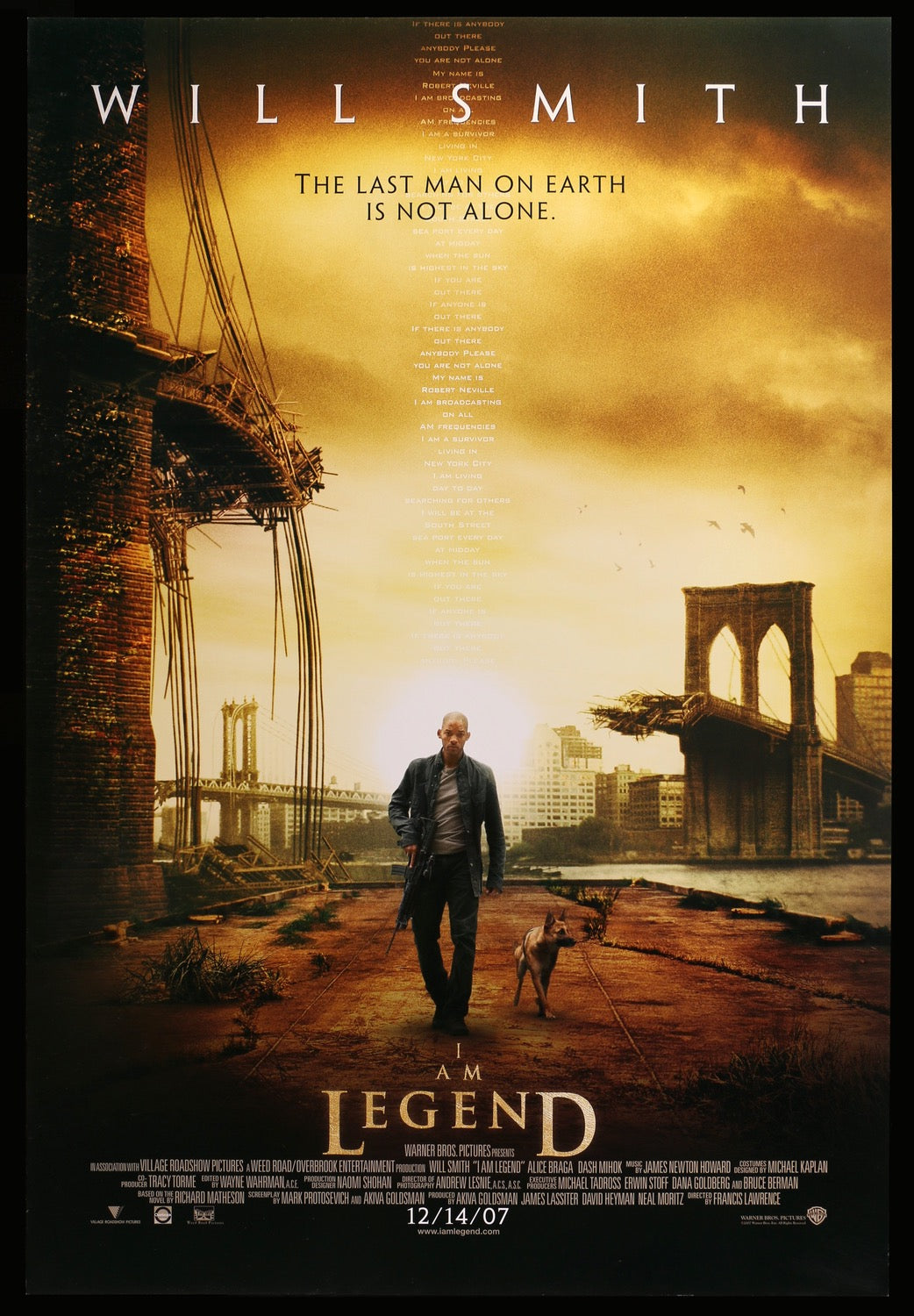 I Am Legend (2007) original movie poster for sale at Original Film Art - Vintage Movie Posters