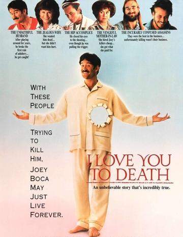 I Love You To Death (1990) original movie poster for sale at Original Film Art - Vintage Movie Posters