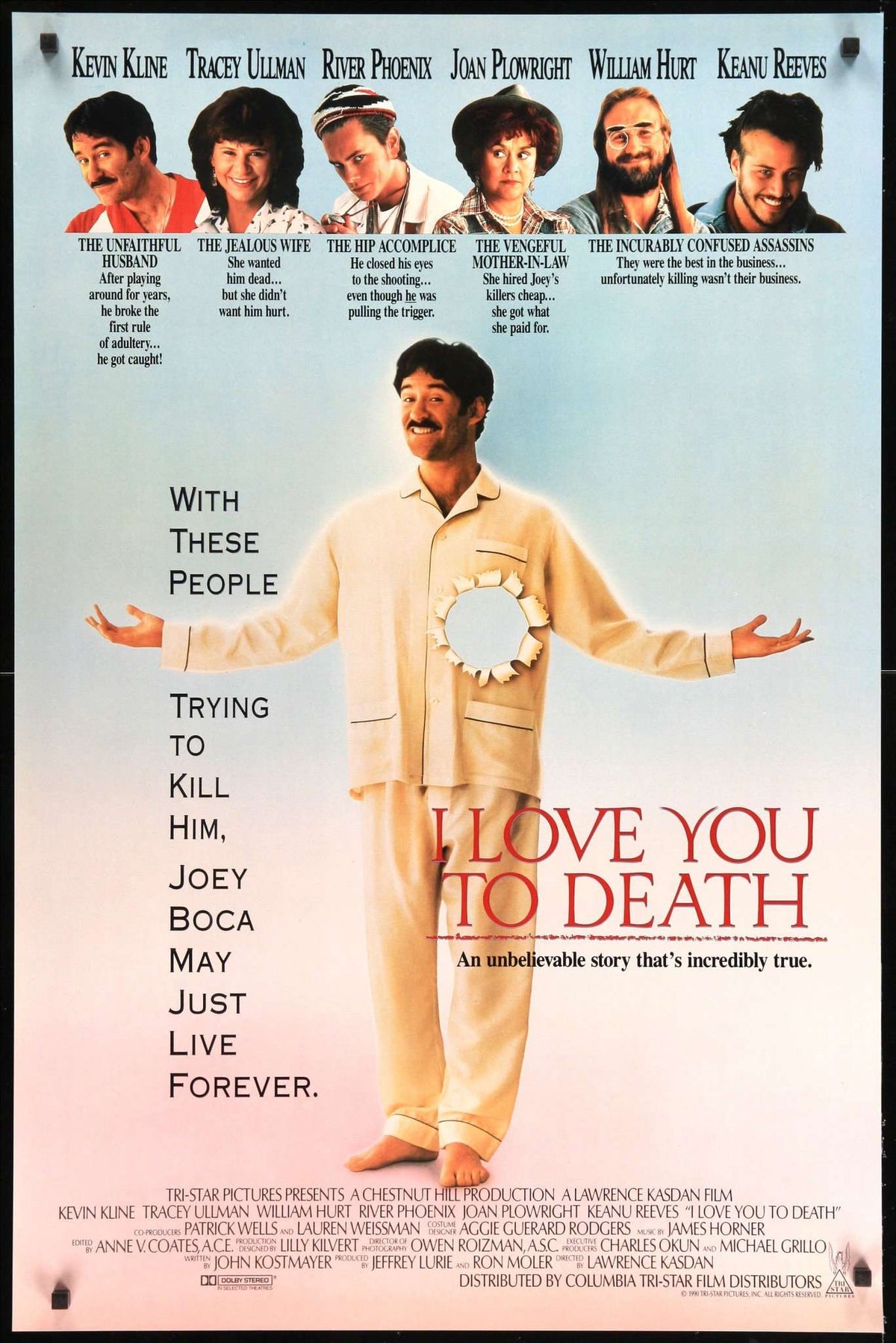 I Love You To Death (1990) original movie poster for sale at Original Film Art