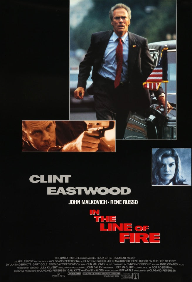 In the Line of Fire (1993) original movie poster for sale at Original Film Art - Vintage Movie Posters